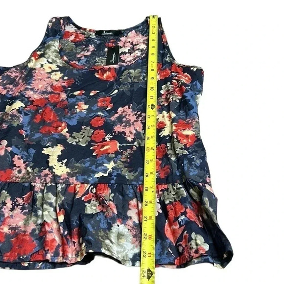 LOUVE blouse SMALL,boho,cottage core,Peplum,scoop neck,loose fit,🇨🇦,sleeveless - Picture 10 of 15